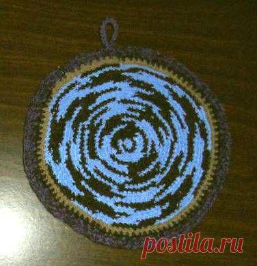 Вязание из остатков пряжи.