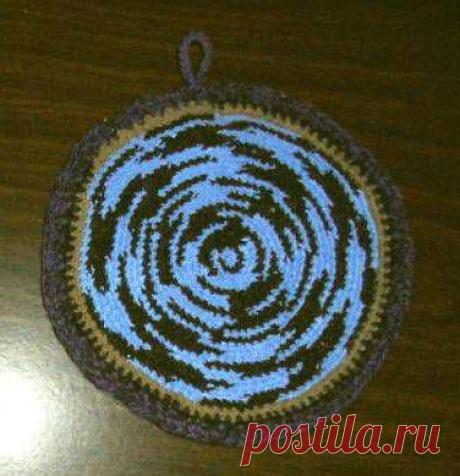 Вязание из остатков пряжи.