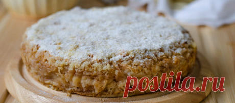 Насыпной яблочный пирог по-болгарски за 7 минут | Вкусные рецепты с фото | Яндекс Дзен