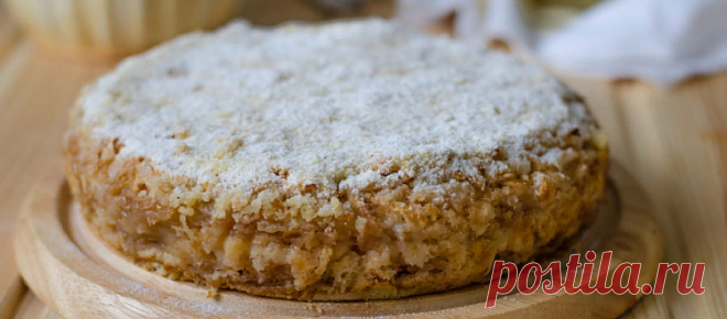 Насыпной яблочный пирог по-болгарски за 7 минут | Вкусные рецепты с фото | Яндекс Дзен