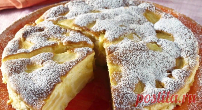 Итальянский нежный пирог с яблоками и устойчивой корочкой