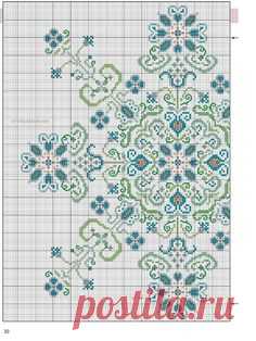 Cross-stitch Decorative Snowflake, part 1... color chart on part 2...   Gallery.ru / Фото #7 - 30 - elena-555