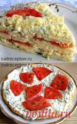 Кабачковый торт с помидорами | Сайт рецептов