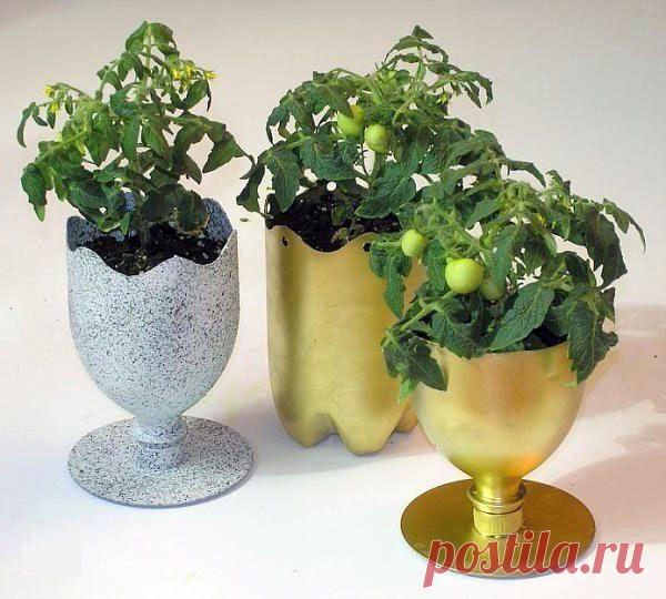 Горшки для цветов в виде вазы. | ЖЕНСКИЙ МИР