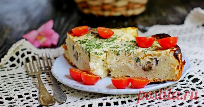 Пирог с баклажанами