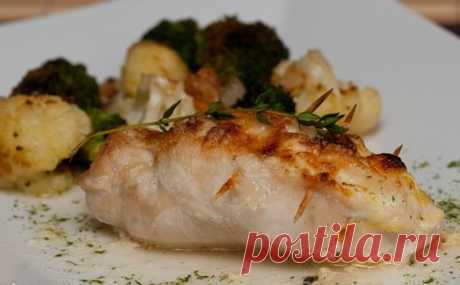 Фаршированная яблоками куриная грудка / Простые рецепты