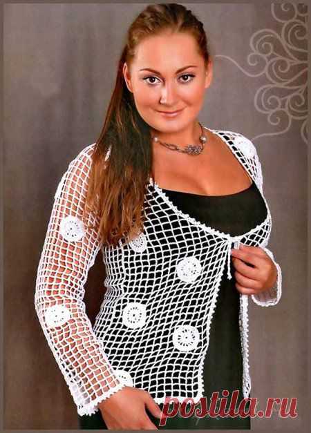 Жакет - сетка &raquo; Сайт "Ручками" - делаем вещи своими руками