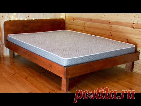 🛏️КАК СДЕЛАТЬ ДВУСПАЛЬНУЮ КРОВАТЬ | ДЁШЕВО И КРАСИВО МЕБЕЛЬ ДЛЯ ДОМА СВОИМИ РУКАМИ