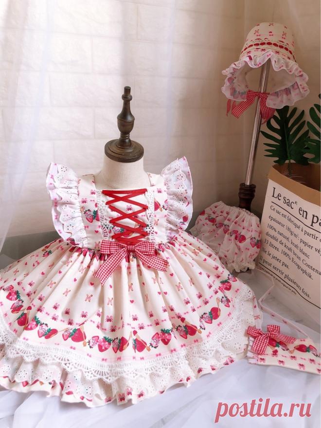 Коллекция 2019 года, новое летнее платье в стиле Лолиты для девочек, на день рождения, без рукавов, с принтом, на шнуровке, Modis, детская одежда, vestidos Y1644-in Платья from Мать и ребенок on AliExpress - 11.11_Double 11_Singles' Day