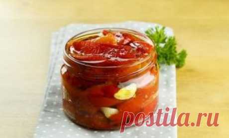 Сладкий перец, запеченный в духовке: рецепт на зиму