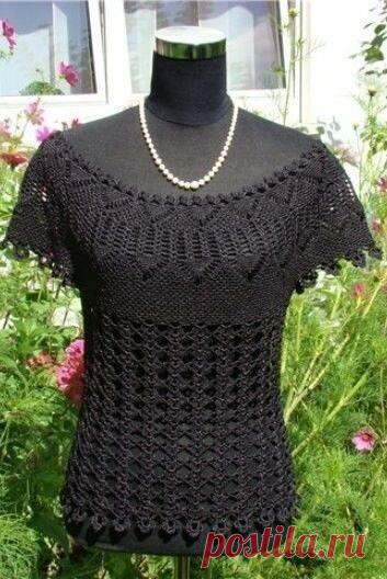 Красивый топ крючком (Вязание крючком)