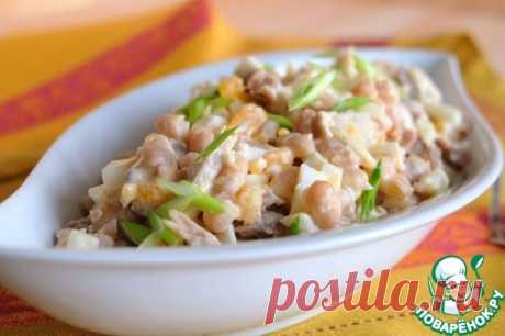 Салат мясной с консервированной фасолью - кулинарный рецепт