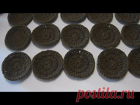КАК СВЯЗАТЬ КОВРИК ИЗ КРУЖОЧКОВ КРЮЧКОМ