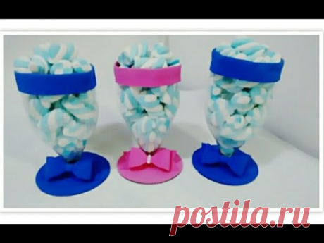 Taça feita com garrafa pet - Reciclando garrafa pet - #Artesanato