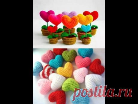 Сердечко крючком -ДЛЯ НАЧИНАЮЩИХ❤ вязаное сердце ❤КАК СВЯЗАТЬ ОБЪЕМНОЕ // СЕРДЕЧКО КРЮЧКОМ из пряжи