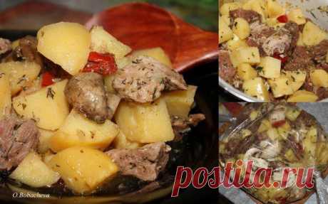 Мясо с картофелем в рукаве - пошаговый рецепт с фото