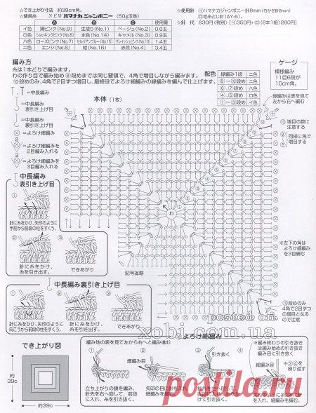 квадратные коврики на стул вязаные крючком