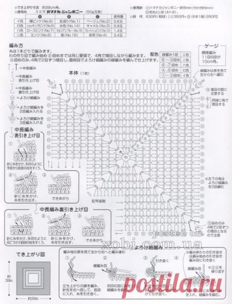 квадратные коврики на стул вязаные крючком
