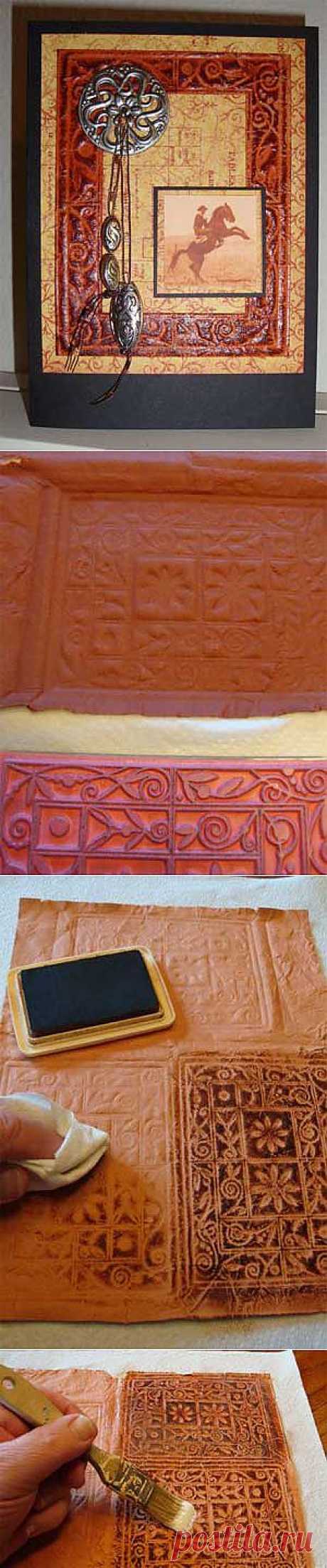 Scrapbooking.com -- Article - Tooled Paper Leather