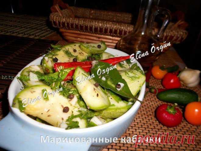Маринованные кабачки, как грузди от Елены Оргюн.