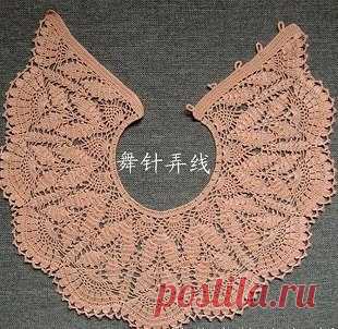 Воротник-накидка 
#крючок #вязаная_шаль