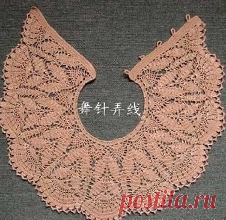 Воротник-накидка 
#крючок #вязаная_шаль