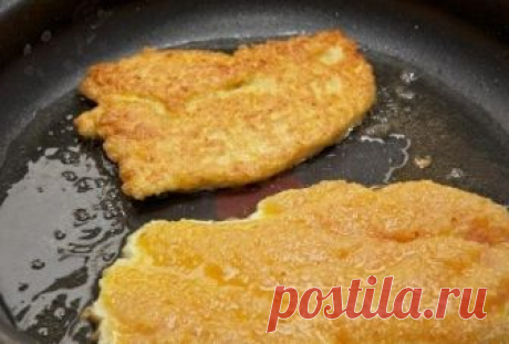 Мой сын ел бы их каждый день — Куриные шницели в сухарях 


Готовятся за 15 минут!









 
Ингредиенты:
Куриная грудка — 1 штукаСухари панировочные — 1 чашкаЯйца — 2-3 штукСоль — по вкусуМасло — по вкусу (подсолнечное или оливковое)
Приготовление:
Нареза…