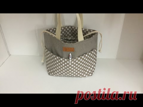 Coudre un petit sac à main style pochon - Couture Madalena - YouTube