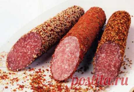 Секреты приготовления домашней сырокопченой колбасы — Вкусные рецепты