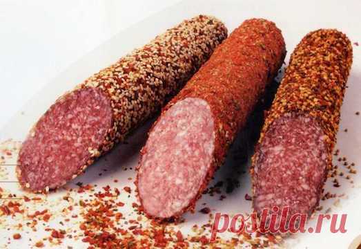 Секреты приготовления домашней сырокопченой колбасы — Вкусные рецепты