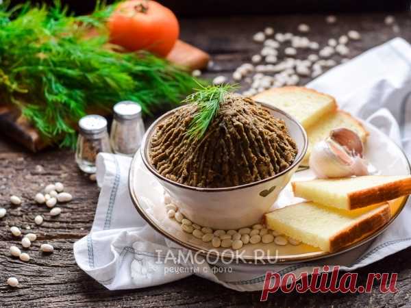 Паштет из фасоли с сушеными грибами