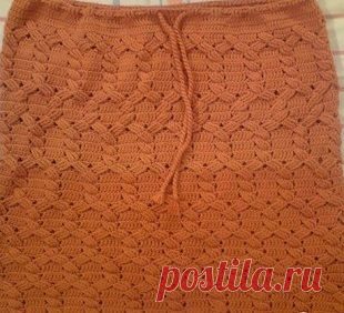 Узор для юбки крючком
