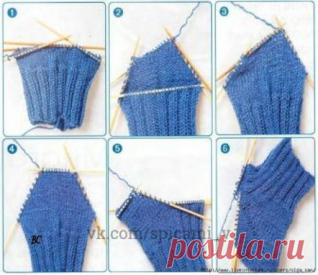 Виды носочных пяток — Сделай сам, идеи для творчества - DIY Ideas