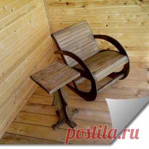 Кресло-качалка из одного листа фанеры своими руками