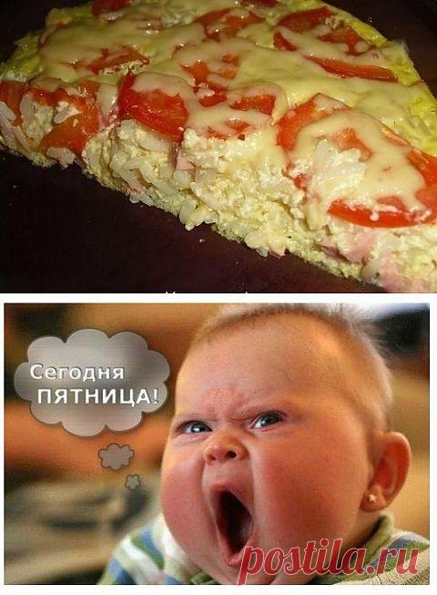 (+1) тема - Рисовая запеканка с колбасой и сыром | Любимые рецепты