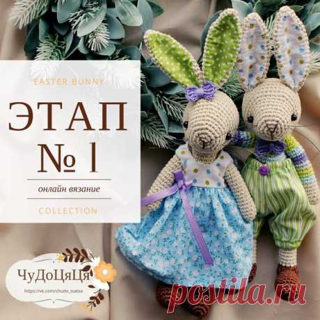 ЭТАП №1  ГОЛОВА, УШИ 

Вяжем нитью основного цвета. Наполняем достаточно плотно.

Голова:
1 ряд: 6 СБН в кольцо амигуруми
2 ряд: 6 ПРИБ (12)
3 ряд: (1 СБН, ПРИБ) х повторить 6 раз (18)
4 ряд: (2 СБН, ПРИБ) х повторить 6 раз (24)
5-6 ряд: вяжем без изменений 24 СБН
7 ряд: (3 СБН, ПРИБ) х повторить 6 раз (30)
8-9 ряд: вяжем без изменений 30 СБН
10 ряд: (4 СБН, ПРИБ) х повторить 6 раз (36)
11 ряд: (5 СБН, ПРИБ) х повторить 6 раз (42)
12-17 ряд (6 рядов): вяжем без изменений 4...
