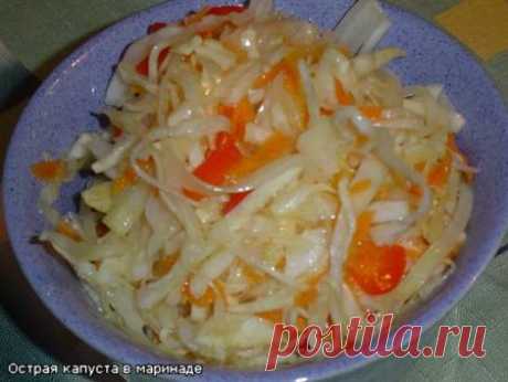 Маринованная капуста со сладким перцем
