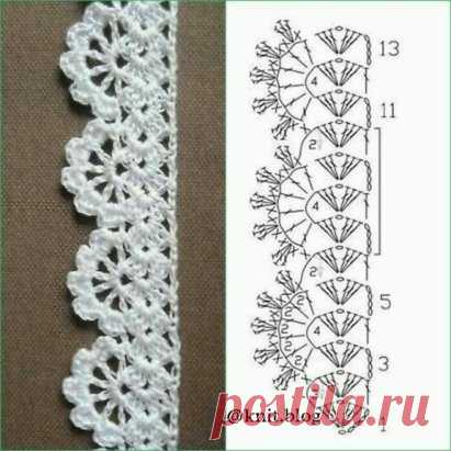 Кайма крючком
