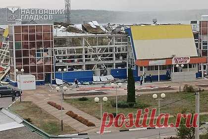 Появились кадры разрушенного ракетным ударом ВСУ российского спорткомплекса