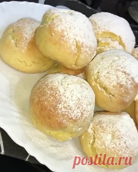 Очень простой рецепт мягкого печенья с яблоками!😋🍏