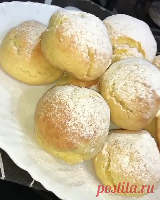 Очень простой рецепт мягкого печенья с яблоками!😋🍏