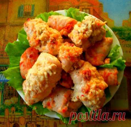 Куриные рулеты с сырно-чесночной начинкой. Мои рецепты.