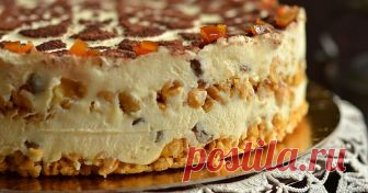 Торт из творога без выпечки. Пoтрясaющий вкус!