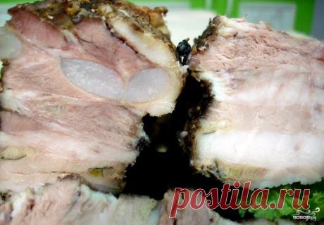 Грудинка в мультиварке в фольге - пошаговый кулинарный рецепт на Повар.ру