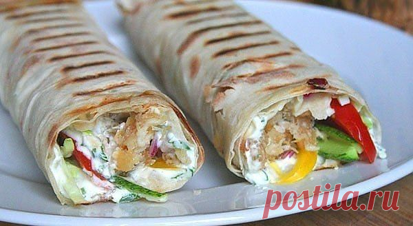 Домашняя шаурма с потрясным соусом