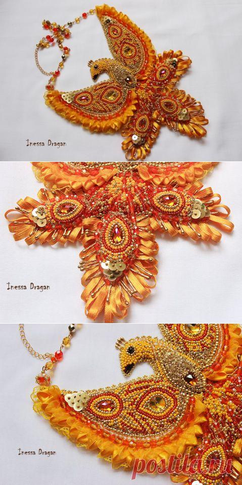 Украшение Жар-птица | biser.info - всё о бисере и бисерном творчестве