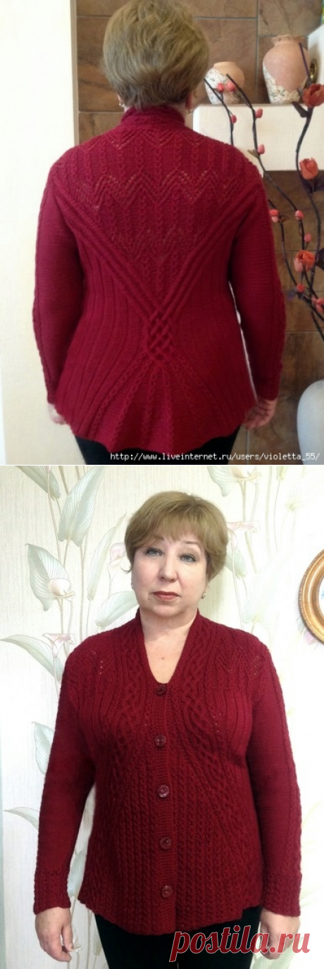 Жакет спицами