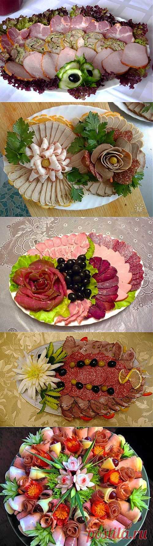 Красивое оформление мясных нарезок: идеи и примеры / Простые рецепты