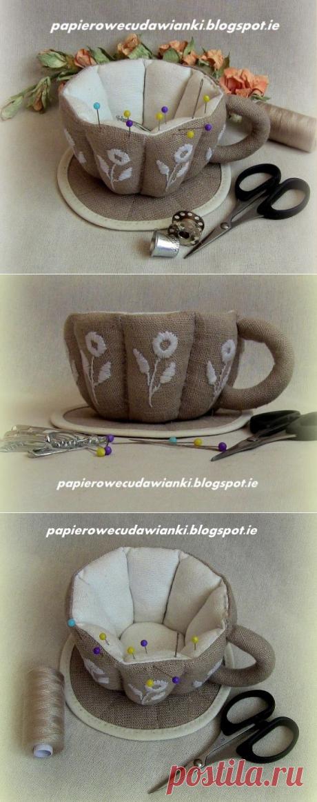 Игольница ЧАЙНАЯ ЧАШКА. Сошьем?