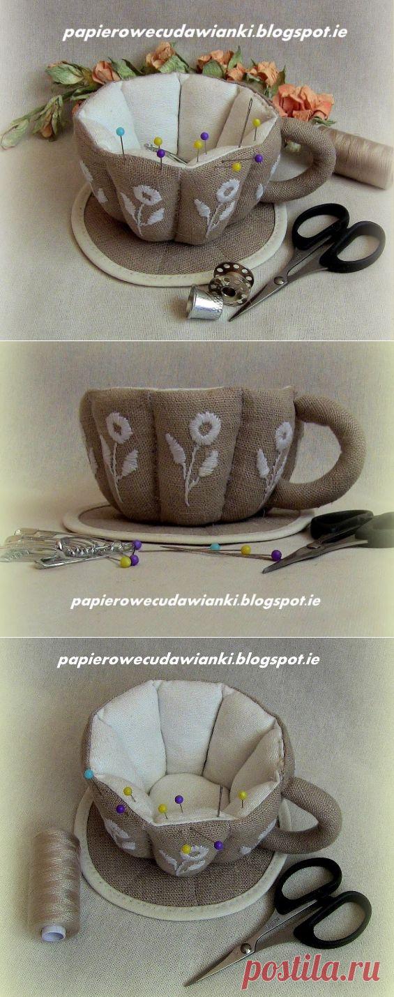 Игольница ЧАЙНАЯ ЧАШКА. Сошьем?